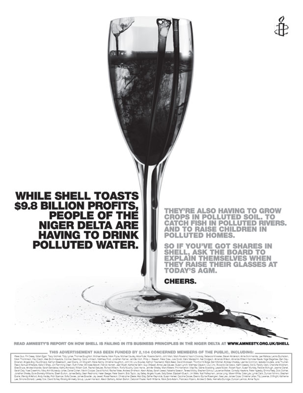 Amnesty International's banned Shell/Niger Delta ad