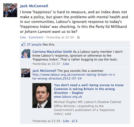 Jack McConnell on Labour's response to the Measuring National Wellbeing Programme