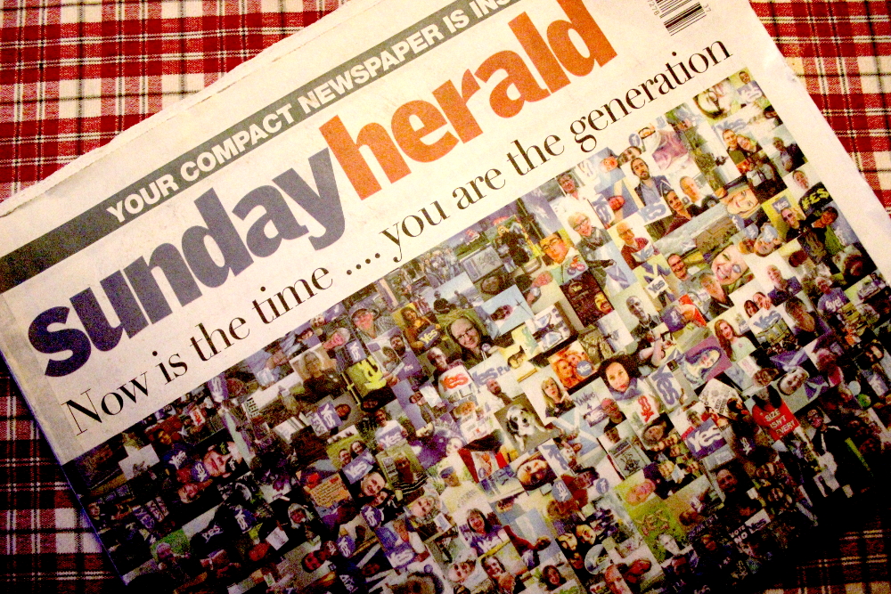 Copy of the Sunday Herald.
