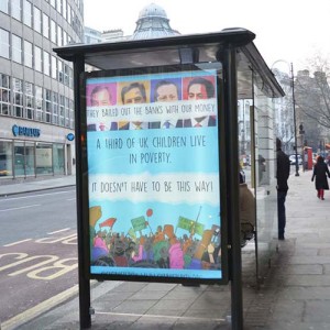 UK Uncut hit central London with DIY election ‘subvertising’ campaign