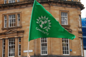 A Green Party flag