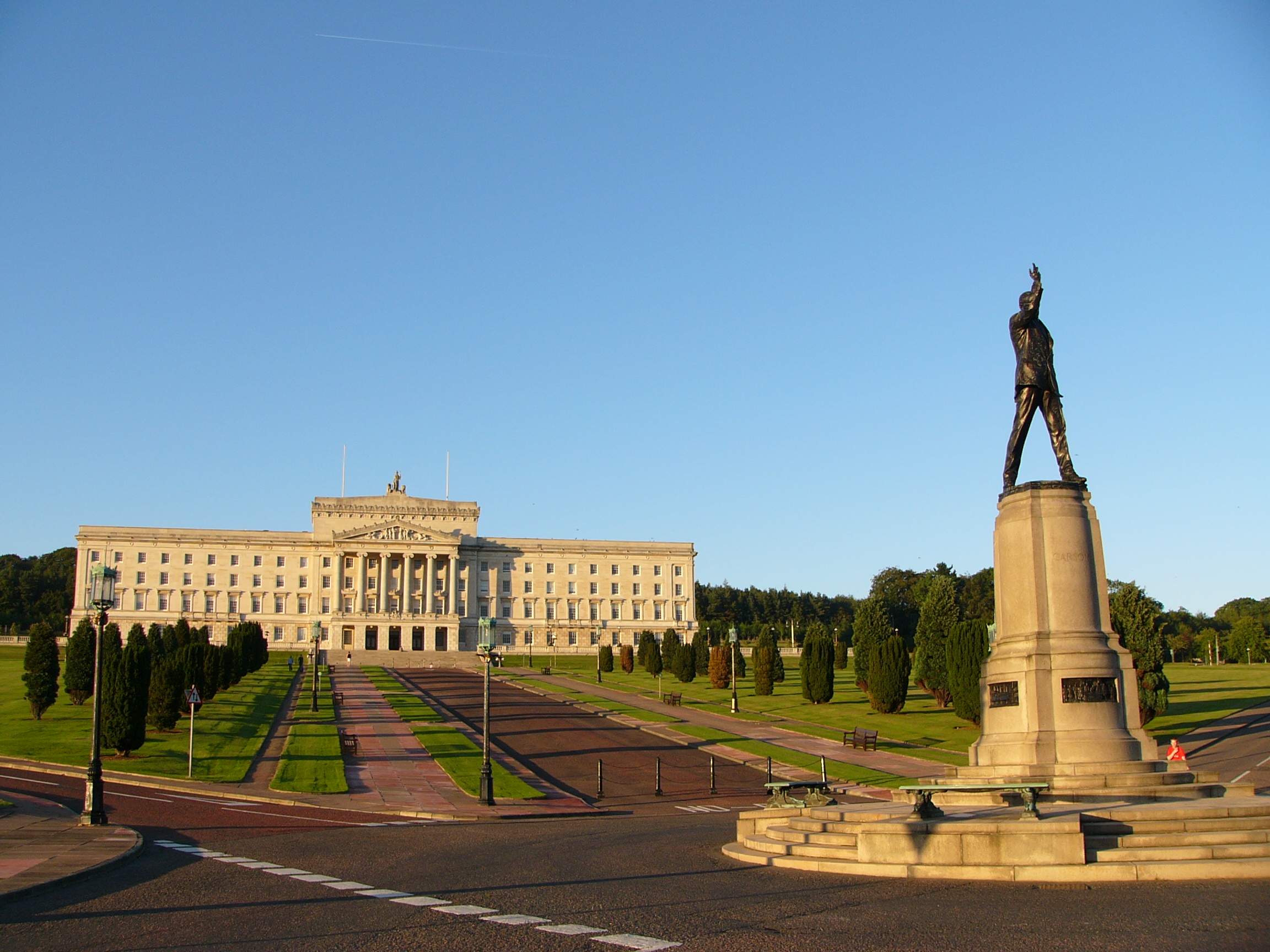 Stormont, home of the Northern Ireland Assembly. Photo credit: flickr user Robert Young http://tinyurl.com/y8wzlvju Creative Commons license https://creativecommons.org/licenses/by/2.0/