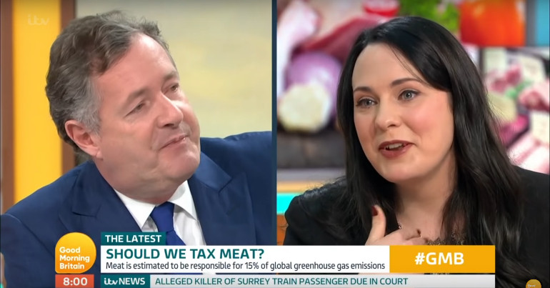 Amelia Womack and Piers Morgan