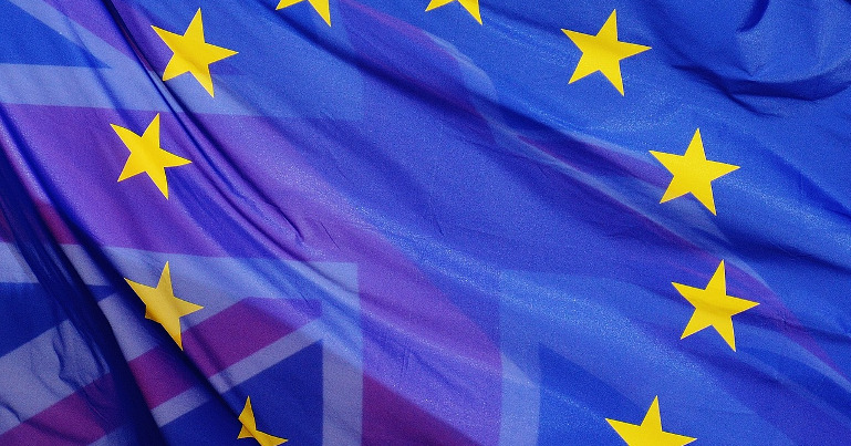 EU and UK Flag - Brexit