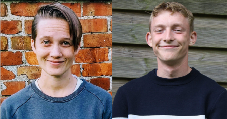 Young Greens co-chairs Rosie Rawle and Thomas Hazell