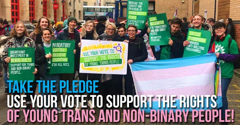 Young Greens trans pledge launch
