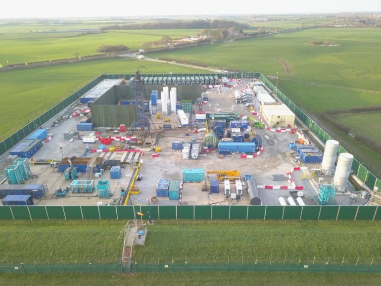 Fracking site in Lancashire