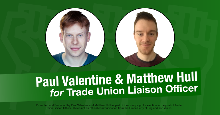 Paul Valentine and Matthew Hull election campaign graphic