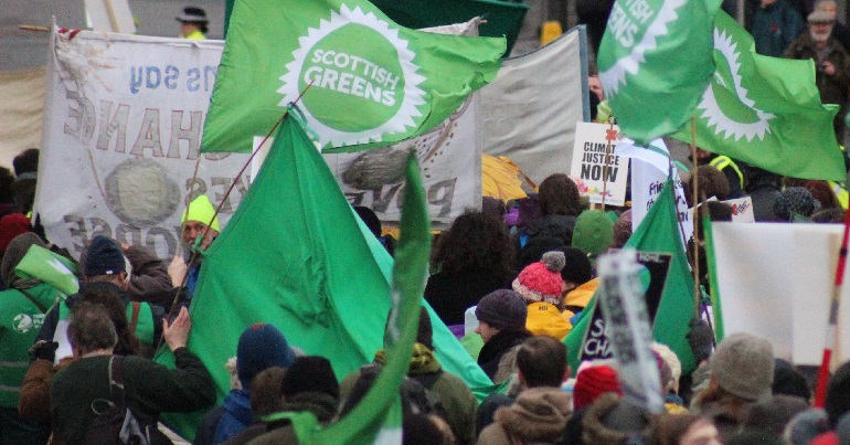 Scottish Green Party banners