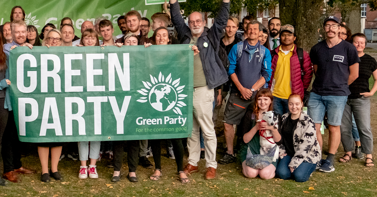 A group of Green Party activists