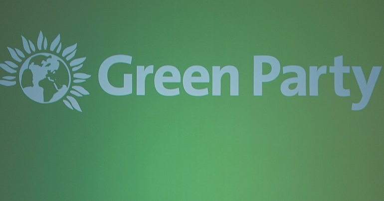 Green Party conference backdrop