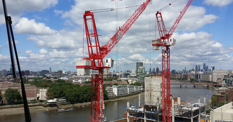 Construction of buildings in London