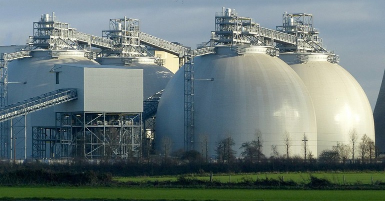 Drax biomass silos