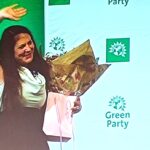 Amelia Womack delivers final speech to Green Party conference