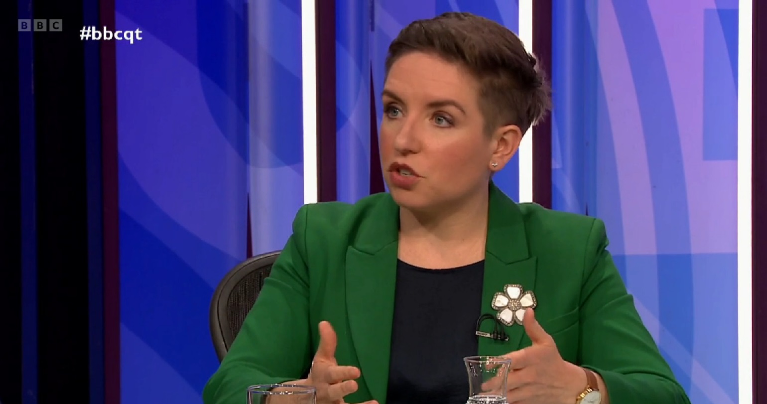 Carla Denyer on BBC Question Time