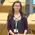 Ariane Burgess in the Scottish Parliament