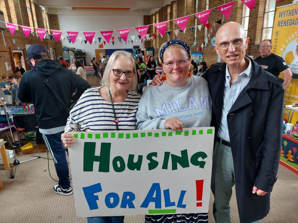 Zoe Marlow with other Green Party activists