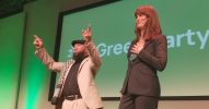 Green Party deputy leaders Mothin Ali and Rachel Millward